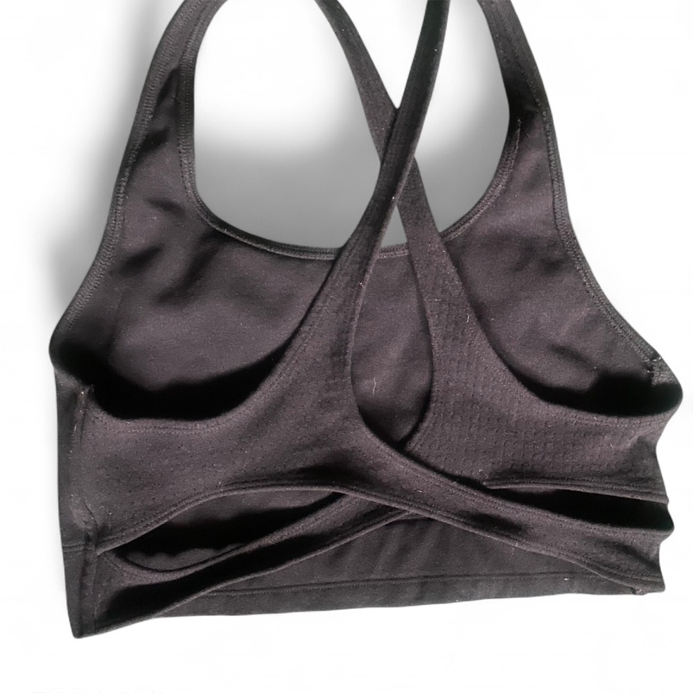Fabletics Black Sports Bra with Crisscross Straps - Picture 1 of 2